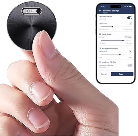 CleverTalk Q37 KI-Sprachrekorder | Rekorder + App Mobil, Mac und Windows + EU-Cloud DSGVO | 32GB | HD Audio 1536kbps | Automatische Transkription und Dokumente | USB-C