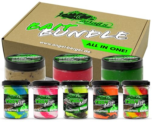 Magic Baits Bait Bundle Trout Bait All in One Forellenteig Set Vorteilspack Troutbait Sparbundle Forellenpaste Angelteig schwimmend sinkend
