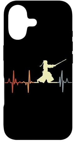 Hülle für iPhone 17 Ich Liebe Kendo Retro Herzschlag Kendoka Japan Schwertkampf