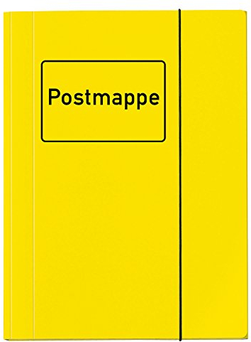 VELOFLEX 4442319 - Postmappe Velocolor, DIN A4, Eckspannermappe, Ordnungsmappe, Sammelmappe, Karton, gelb, 1 Stück