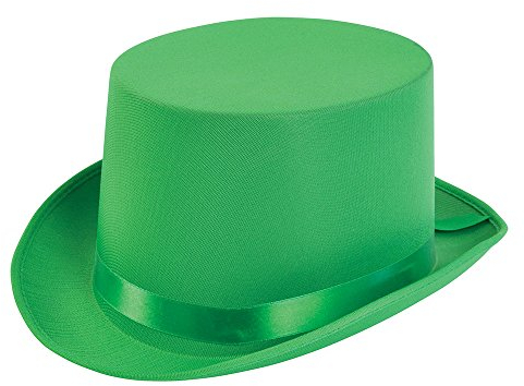 Bristol Novelty-BH498 Sombrero de Copa con satén Verde, Color (BH498)
