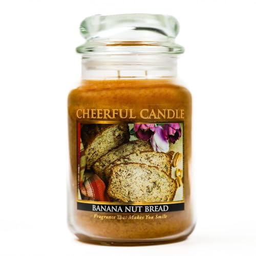 A Cheerful Giver Bananen-Nuss-Brot-Kerze, 680 ml, Glas, braun, 24oz