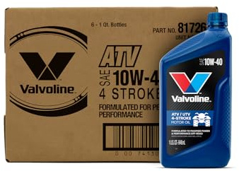 Valvoline 4-Stroke ATV/UTV SAE 10W-40 Motor Oil 1 QT, Case of 6