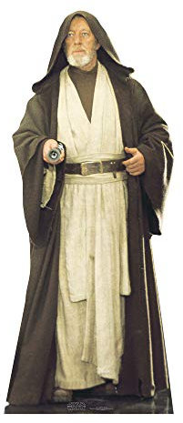STAR CUTOUTS U828915 STSC514 SC514 Obi Wan Kenobi (ALEC Guiness) Star Wars Großer Spaß für Familie, Freunde und Fans. Höhe: 182 cm, Einfarbig, Mehrfarbig, Regular