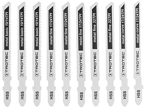 Set di lame per seghetto alternativo - tagli su metallo (10 pz.)