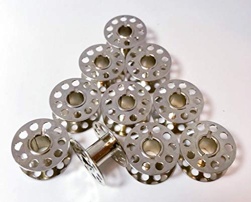 10 Spulen aus Metall für Necchi 559 Nähmaschinen