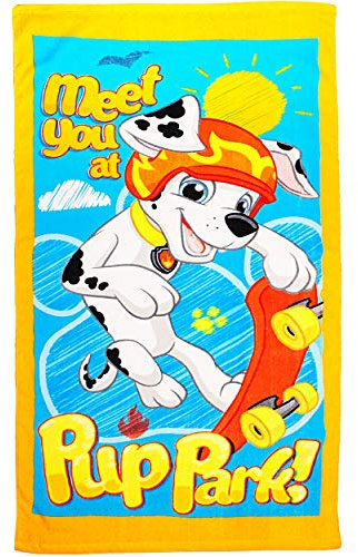 alles-meine.de GmbH Badetuch/Strandtuch - Paw Patrool - Hunde - Baumwolle 100% - 70 cm * 140 cm - Frottee/Velours - Handtuch - Jungen Mädchen - 70x140 für Kinder - Badehandt..