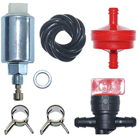 AUMEL 699878 699915 Vergaser Kraftstoff-Magnetfilterleitung und Absperrventil mit Klemmen Kit Fit 695423 498027 495706 494502 494392 498134 499161 496592 498231 Teile.