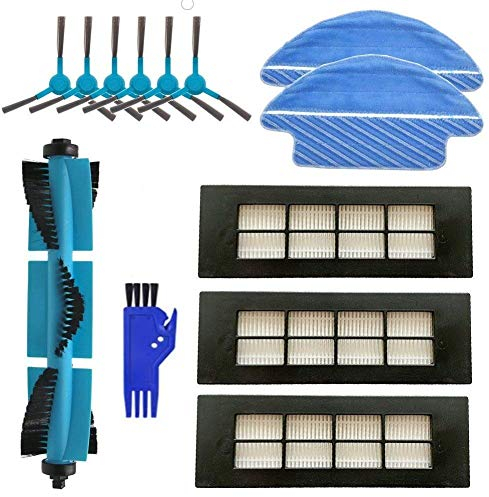 MTKD® Kit pour Cecotec Conga Series 3090 Accessoires Brosse centrale, brosses latérales, filtres EPA et vadrouilles pour aspirateur Robot Conga 3090.