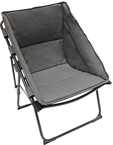 Homecall Camping-Klappstuhl mit Polsterung - (Grau)