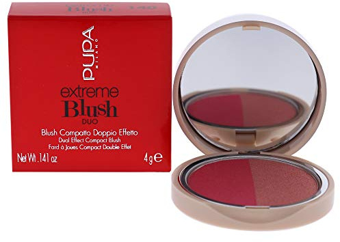 Pupa Milano Extreme Blush Duo – 140 Radiant Flamingo – Glow Creamy for Women 4 g Blush