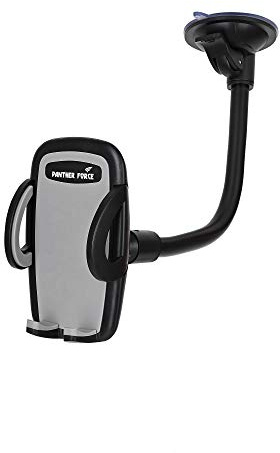 Panther Force Universal Long Flex Windscreen Suction In Car Mobile Phone Holder For iPhone Samsung and Most Devices