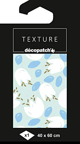 Décopatch TD845C 1 Bogen Décopatch Papier 40x60cm Texture Tulpe