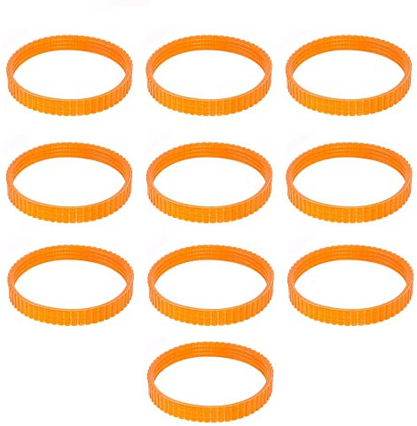 1900B - Cinghia di ricambio per pialla elettrica, larghezza 9,6 mm, arancione, confezione da 10
