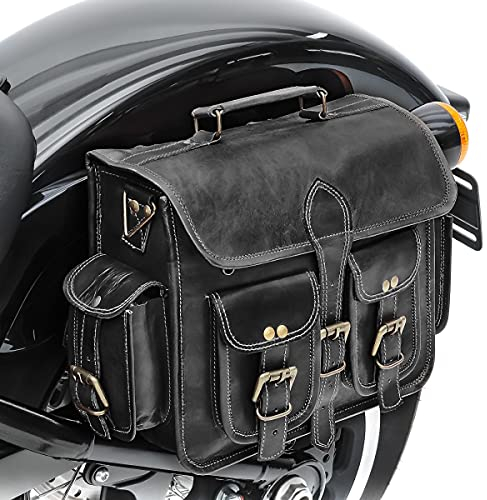 Satteltasche Leder für Suzuki Intruder VS 1400 / VL 125 SV3 schwarz