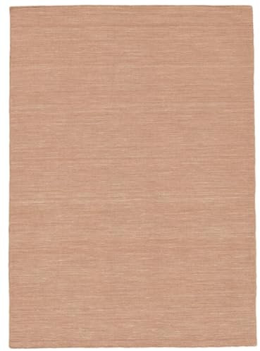 RugVista Handloom Flat Teppich, 140 x 200 cm, Rosa