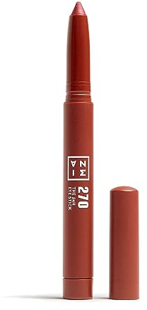 3INA MAKEUP - The 24H Eye Stick 270 - Dunkelrot Lidschatten mit Cremige Textur - Lidschatten stift Wasserfest 24h - Lidschatten mit Matte Shimmer & Mettalic Finish - Vegan - Cruelty Free