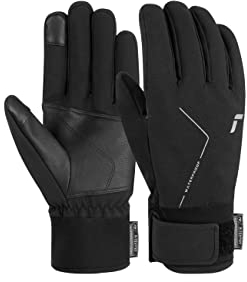 Reusch Diver X R-TEX XT Touch-TEC wasserdichte, Winddichte und atmungsaktive Unisex Multisporthandschuhe für Damen und Herren touchscreenkompatibel für Handy und Tablet, 7702 Black/Silver, 8,5