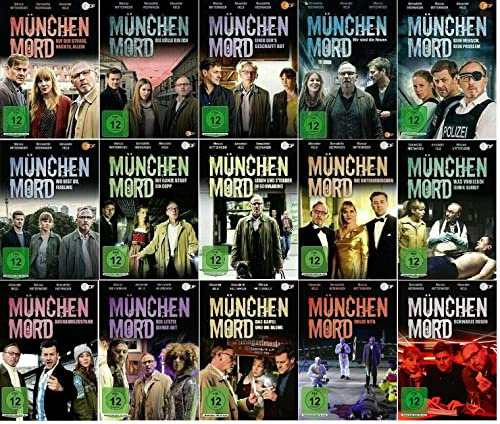 München Mord 15 Filme Paket u.a. Das Kamel und die Blume, Schwarze Rosen [15 DVDs Krimi Set]