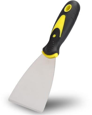 3D Printer Scraper, 3D Printer Spatula 3D Printer Tool Rubber Handle Removal Tool Scrapper Stainless Steel 3D Printer Hot Bed Shovel