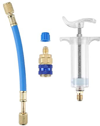 X AUTOHAUX Kit d'injecteurs de teinture d'huile pour voiture AC HVAC - Outil manuel 30 ml