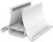 YdseozOA Supporto verticale a gravità per notebook Supporto per notebook regolabile in larghezza autorestringente Supporto per laptop da gioco per tutti i modelli di laptop (bianco)