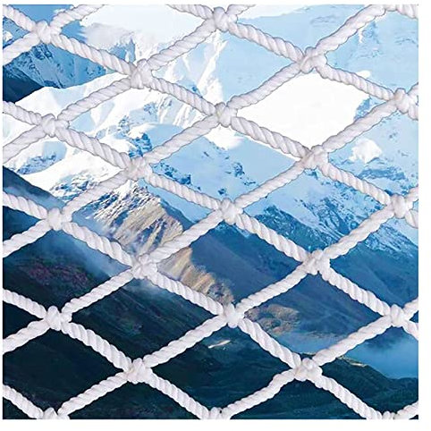 ALFAAL Geländer-Seilschutznetz Treppensicherungen Sicherheitsnetz für Dächer Fallschutz Sicheres Netz Spielplatz Club Spielplatztrennzaun (Color : 10cm mesh, Size : 1x1m(3x3ft))
