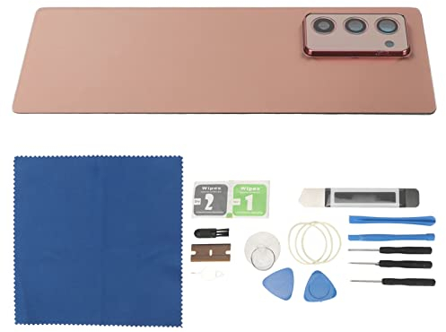 Ersatz des Hinteren Glases für Galaxy Z Fold 2 5G F916 Aller Träger mit Vorinstalliertem Kleber und Reparaturwerkzeugsätzen mit Kameraglaslinsen-Klebebandteilen (Braun)