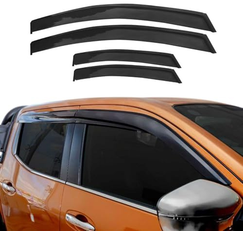 4X Windabweiser Regenabweiser für Isuzu D-Max 2019-2026 Acryl Dunkel
