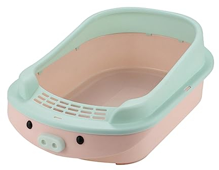 Baoblaze Caja de Arena para Gatos con Papelera de Lado Alto, Abierta