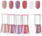 OKAQEE 6PCS Nail Polish Set Varnish - Quick Dry & Long Lasting Nude Pink Non-Toxic Water Based Holographic No Need UV Paint for DIY Art Manicure at Home 8ML(Nude)