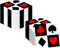 100 Stück Casino-Servietten, Poker-Servietten, Casino-Partyzubehör, Einweg-Servietten, Casino-Party, Cocktail-Servietten, Las Vegas-Servietten für Casino-Nacht, Pokerspiel, Themenkarten, Spielclub,