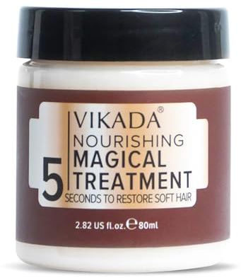 Vikada Nourishing Magical Treatment – 5 Sekunden zur Wiederherstellung von weichem Haar, Keratin Magical Treatment Haarmaske, Tiefenspülung für trockenes, strapaziertes Haar (1pc)