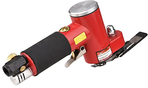 YIWENG Mini ponceuse à air à ligne droite avec ponçage/caoutchouc/patin de fer Ponceuse pneumatique orbitale aléatoire Cireuse à main à commande pneumatique pour meubles de carrosserie automobile Surf