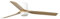 Faro PUNT Tub Medium Led Blanc, Bois Clair DC Ventilateur de Plafond 6 Vitesses