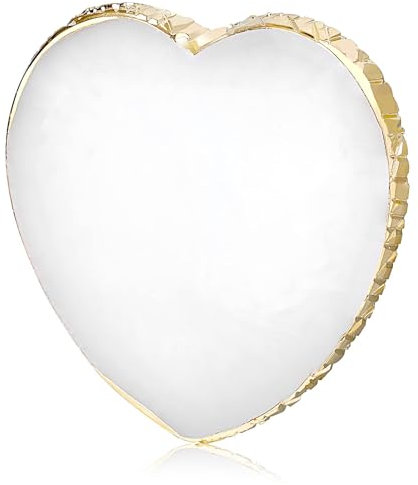 zoerbufan Palette de Mélange de Vernis à Ongles, Dessin de Couleur, Bord Doré Résine Palette Ongles Nail Art, Support pour Manucure (Blanc)