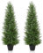 Kazeila Künstliche Pflanzen Outdoor 120cm Zedernbaum,Kunstpflanzen Groß UV Geschützt für Home Wohnzimmer Schlafzimmer Büro Deko(2Pack)