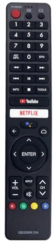 GB326WJSA Voice Remote Control Replacement for Sharp Aquos Smart TV 4T-C60BJ5T 4T-C70BJ5T 2T-C32BE1T 2T-C32BG1X 2T-C32BG1I 2T-C40BG1X 2T-C42BE1T 2T-C42BG1X 2T-C42BG1I 2T-C42BG8X 4T-C50BK1X 2T-C50BG1X