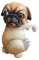 Fenteer Hund Garten Statue Dekorative Figurine Blumentopf Landschaftsbau Dekor Tier Skulptur für Hof Hof Balkon Hause Dekoration, Mops
