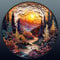 Holzpuzzle Erwachsene, 300 Teile Visuell 3D Sonnenuntergang Wald Holz Puzzle Erwachsene, 34x34cm Wooden Puzzle, Unregelmäßige Einzigartige Puzzle, Holzpuzzle Tierform, Holz Puzzle Mit Box Aus Holz