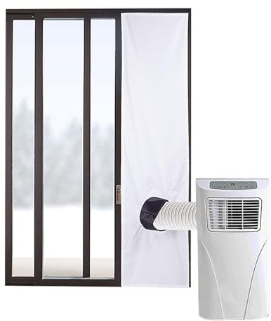 Buerfu Klimagerät Fensterdichtung | Tragbares wasserdichtes AC-Fensterdichtungstuch - Winddichte AC-Einheit Fensterabdichtung Klimaanlage Schallwand für große Flügelfenster Kippfenster