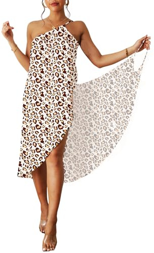 maxToonrain Beach Cover Ups for Women UK Spaghetti Strap Wrap Dress Sarong Beachwear Causel Womens Holiday Clothes for Summer Beach Swim