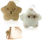 2 Pcs Porte-Clés en Peluche, Porte Clef Femme, Porte-Clés en Peluche, Pendentif en Peluche à étoile Douce, Jouet Décoration Porte-Clé, Peluche Personnalisée Porte Clé, Décorations de Sac à Dos