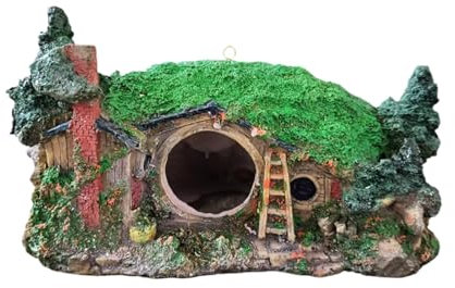 Jiimhte Betta-Höhle – Landschaftsbau Schildkröte Aquarium Dekoration, Harz dekorative Fische Garten Teich Ornamente zum Verstecken von Garnelen und Zucht