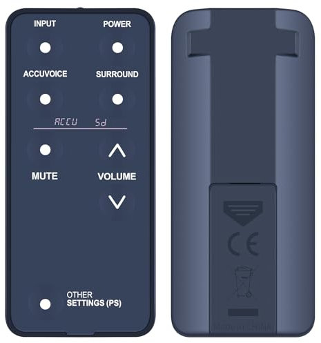 TCNOUMT New Replace Remote Control Suitible for Zvox Multi Level Sound Bar for AccuVoice TV Speakers AV157 AV257
