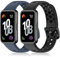 ENCorrea 2 Piezas Correa Compatible con Huawei Band 10/Huawei Band 9/Huawei Band 8, Ajustable Deportiva Pulsera de Silicona Suave de Repuesto para Huawei Band 10/9/8.(No host)