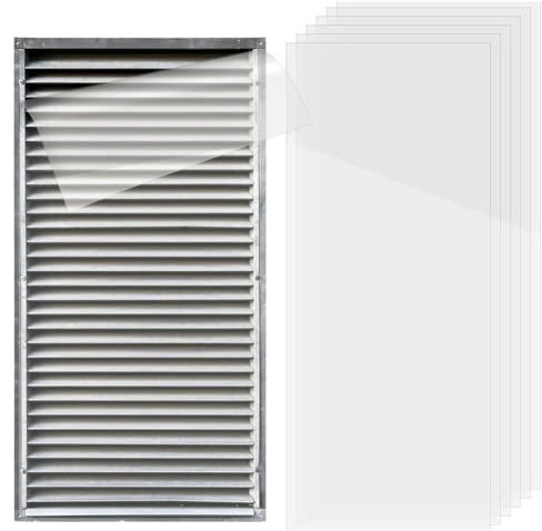 Ohulelks Couvercles D'Aération en PET avec Adhésif Transparent, Évents en Plastique, Fer, Aluminium pour Sol, Mur, Plafond et Registres D'Air pour Camping-Car