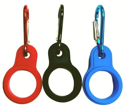 3 Pcs Solar Buddies Clips, Silicone Portable Water Bottle Buckle, Buddy Bottles, Ring Holder Outdoor Carrying Hook Hanging Strap, Water Bottles Lanyard with Carabiner, for Traveling Mountain Climbing