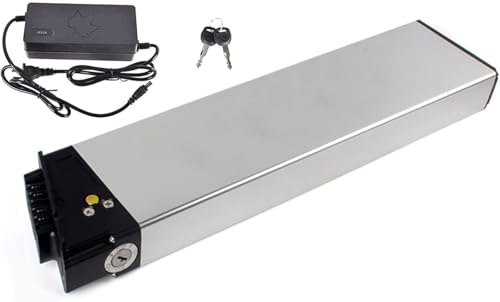 48V 15Ah 20Ah Ebike Akku, 48V 15Ah 20Ah Ebike Batterie 48V 15Ah 20Ah Elektrofahrrad Fahrrad Batterien mit Ladegerät wasserdichter PVC-Akku eingebauter BMS für 100W ~1000W Motor 48V 20AH,430mm