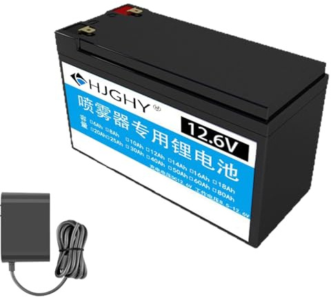 HJGHY 12 Volt Electric Sprayer Lithium Battery Pack 12V 8Ah 10Ah 12Ah 15Ah 20Ah Lithium Li-ion Battery for Solar Light Blower Fertilizer Applicator